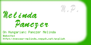 melinda panczer business card